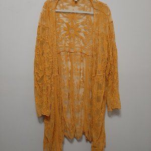 Dizzy Lizzy Mustard Yellow Kimono Size 2X
